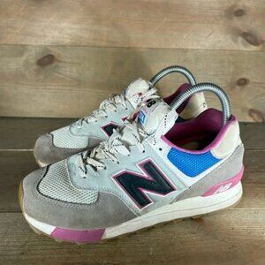 new balance 574 womens size 7.5 shoes gray athletic running sneakers